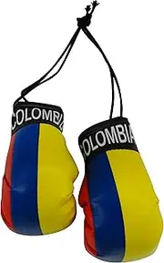 Colombia Country Flag Mini Boxing Gloves to Hang Over Your Automobile Mirror