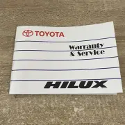 New Blank Toyota Hilux Service Log Book Booklet