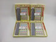 (Lot Of 4) Medium Desk Set Notepad Pen Pencil Case Push Pins Stationery (New)*