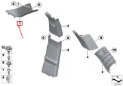 MINI COUNTRYMAN R60 Left Column A Cover 9804667 51439804667 NEW GENUINE