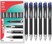 uni-ball Jetstream Retractable Rollerball Pens - SXN-210 RT - 1.0mm Nib - In Gift Box (Pack of 6, Blue)