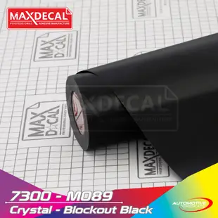 Hitam 貼紙鈕扣圍巾 MAXDECAL 7300 M089 水晶黑黑色透明鏡面