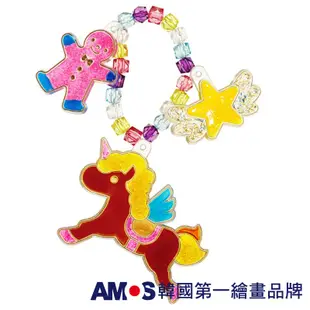 AMOS 6色項鍊手鍊串珠DIY玻璃彩繪