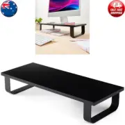 Computer Monitor Riser Laptop Stand Black Office Desktop Table PC Storage Shelf*