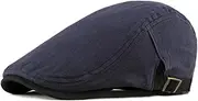 [Generic] Mens Beret Hats Thin Cotton Flat Cap Vintage Men's Ivy Cap Adjustable