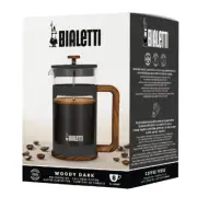 NEW BIALETTI WOODY COFFEE PRESS 1 LITRE French Ground Tea Espresso 1L BLACK