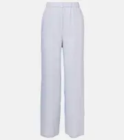 [Loro Piana] Loro Piana Valerio linen wide-leg pants AU 18 blue