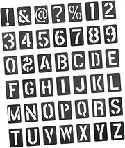 Beatifufu 42pcs Letter Stencils Drawing Templates for Adults DIY Craft Projects for Scrapbooking Present Making School Projects and Imagination Development