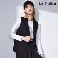在飛比找momo購物網優惠-【Le Polka】都會女性俐落西裝背心-女
