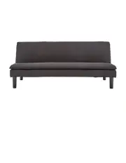 New Sarantino 3 Seater Sofa Bed Lounge Couch Modular Home Furniture Linen Black