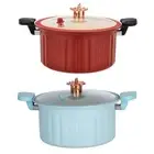 Micro Pressure Pan Cooking Pot Multi Cooker Iron 8L Easy Clean Non Stick Thicken