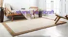 Braided Rag Rug Indoor/Outdoor Jute Natural Indian Handmade Table Runner Rug Mat