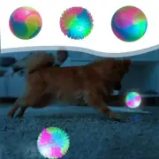 Light Dog Ball Flashing Elastic Ball Glow in the Dark Interactive Pet Toys♘ O8M6