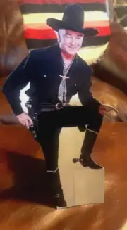 Hopalong Cassidy Western Figure Cutout Tabletop Display Standee 10 1/2" Tall