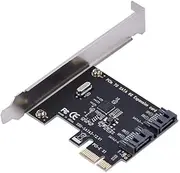 Bewinner PCI-E Cards, PCI Express to SATA 3.0, PCI-E to SATA 3.0 Expansion Card, 2 Ports, SATA III, 6 Gbit/s, Expansion Adapter, Boards Supports IDE/AHCI for Wins Server2003 Mac