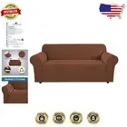 Machine Washable Stretch Sofa Cover in Caramel - Comfortable and Chic Slipcover
