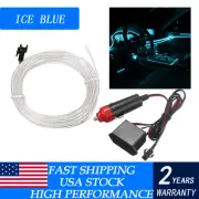 Ice Blue 2M LED Car Auto Interior Decor Atmosphere Wire Light Strip Atmosphere (for: BMW)