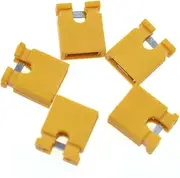 RELAND SUN 20pcs 2.54mm 2.0mm Jumper Caps Standard Circuit Board Jumper Cap Shunts Short Circuit Connection Pin Blocks (2.54mm yellow)