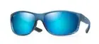 Maui Jim Unisex Kaiwi Channel Sunglasses, Blue Black Stripe/Blue B840-03S