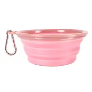 Ibiyaya Quick Bite Collapsible Dog Bowl, Pink