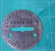 Fontaine Fifth Wheel Round Switch Plate