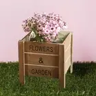 Wood Planter Box Recycled Plant Container for Storage Tabletop Display Boxes
