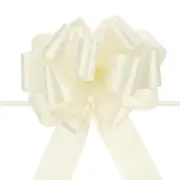 20pcs 5 Inch Large Pull Bow Big Gift Wrapping Bows Ribbon Cream White