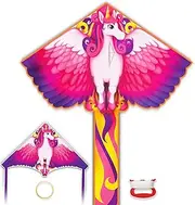 2 Pack Kites -Kite and Ejection Kite for Kids Boys Easy to Fly -Beginner Kite for Kids 4 8 12 Beach Kite for Toddler Adults, Great for Outdoor Game Activities Beach Trip