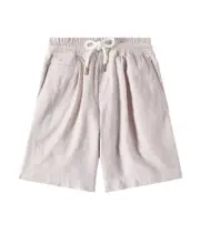 [Brunello Cucinelli Kids] Brunello Cucinelli Kids Dyed linen-blend Bermuda shorts Y 12 neutrals