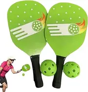 Kids Paddles Set,Professional Pickle Ball Rackets | High-Performance Kit with 2 Paddles & 2 Balls, Sports Equipment for Men, Women
