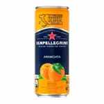 【聖沛黎洛】氣泡水果飲料罐裝-甜橙口味330MLX24入/箱