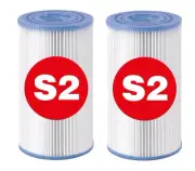 Intex 29012E PureSpa Filter Cartridge Type S2 for Various PureSpa Models 2Pack