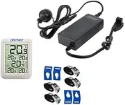 Kings AC To 12V Fridge Adaptor + Wireless Thermometer + Fridge Tie-Down Kit 4 Pc