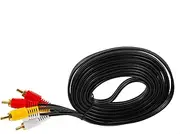 NUOBESTY 3M Audio Video Cable Male to Male for Tv DVD and Vcd Connection Stable Signal Transmission and Easy Installation for Home Theater