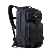 Small Tactical Backpack Military Survival Molle Army Go Bag Hunting Gym Black