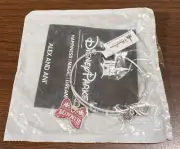 Disney Alex and Ani -Minnie Mouse Red Bow Silver Charm Bangle Bracelet- new