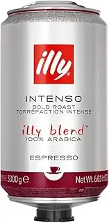 illy Intenso Espresso Coffee Beans, 3 kg - Bold Italian Blend - Dark Roast - Robust and Intense Flavor - Crafted from Finest Arabica Beans - Perfect for Espresso Aficionados - Freshly Roasted for Superior Aroma - Ideal for Espresso Machines at Home