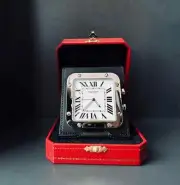*** Cartier New Santos Alarm Clock Just Unwrapped from safe ***