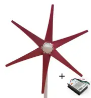 Wind Turbine Generator 400W 600W AC 12V 24V 13m/s Durable Home Boat Controller