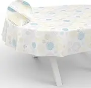 Oilcloth Tablecloth Washable Oilcloth Garden Tablecloth Outdoor Indoor Oval 240 x 140 cm Cut Edge Lace