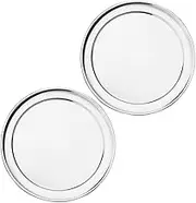 2pcs Sheet Nonstick Pizza Pan with Wide Rim Versatile Bakeware for Oven Baking for Pizzas Cakes Cookies Saving Kitchen Supplies for Home Restaurant