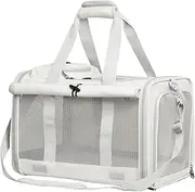 Le city Cat Carrier and Dog Carrier is Designed for Pets Weighing up to 16 lbs.Soft-Sided,Durable and Collapsible Travel Carrier,Breathable Mesh for Ventilation,Adjustable Shoulder Strap for Comfort