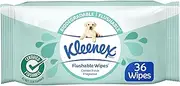 Kleenex Flushable Fresh Lightly Fragranced 36 Wipes