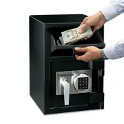 Sentry Digital Depository Safe Large 0.94 ft3 14w x 15 3/5d x 20h Black DH074E