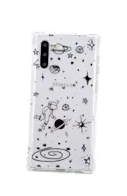 FAteam Case for Galaxy Note 10,with Reinforced Corners TPU Soft Bumper Space