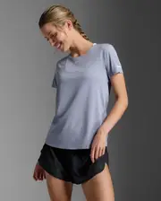 Light Speed Tech Tee, 2XU, XS, Digital Lilac/White Reflective, Female