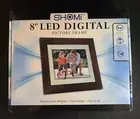 Shomi 8" LED Digital Picture Frame Dark Wood USB SD MMC Cards