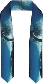 [EdWal] Swimming African Elephant print Graduation Stole and Sash Class for Unisex Adult Honor Stole Honor Stole of 2025
