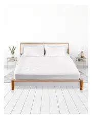 [DreamZ] King Size Fully Fitted Waterproof Microfiber Mattress Protector in White