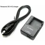 松下 DE-A12 A12 充電器適用於松下 CGA-S005 S005A S005E 電池適用於 LUMIX FX01